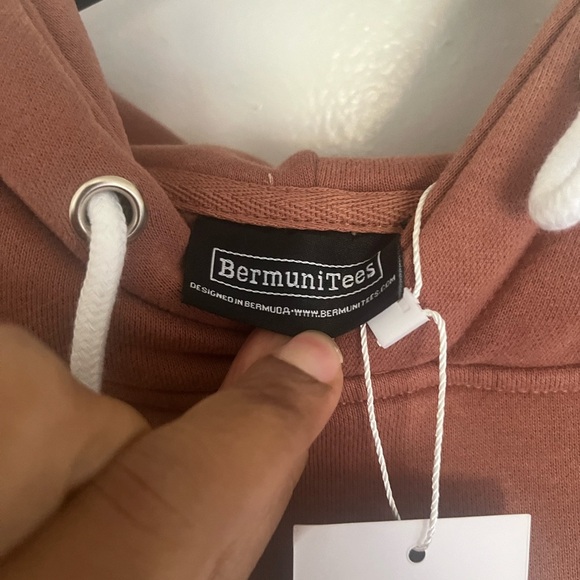 Rust Hoodie with White Graphic sweat suit - Picture 3 of 9